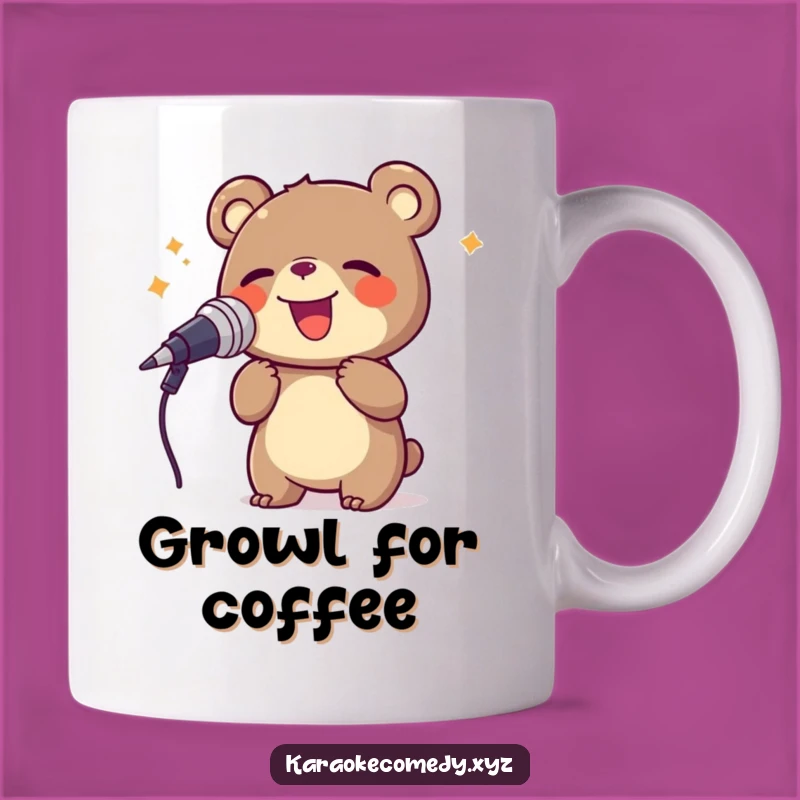 Funny Bear Singing Mug: A Roaring Good Time Gift for Nature Lovers