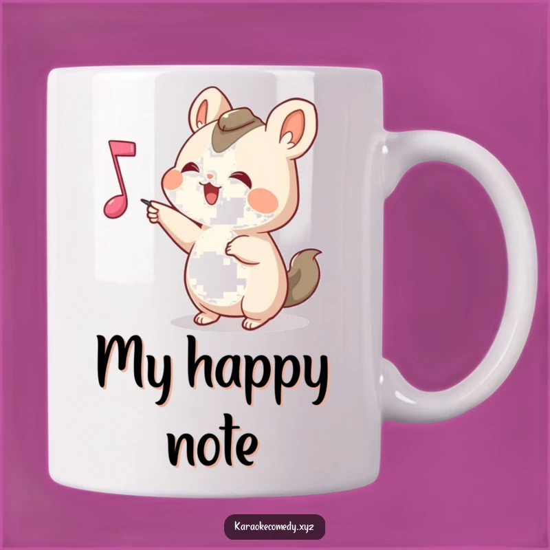 Funny Musical Animal Mug: Pointing to Fun Gift for Music Lovers!