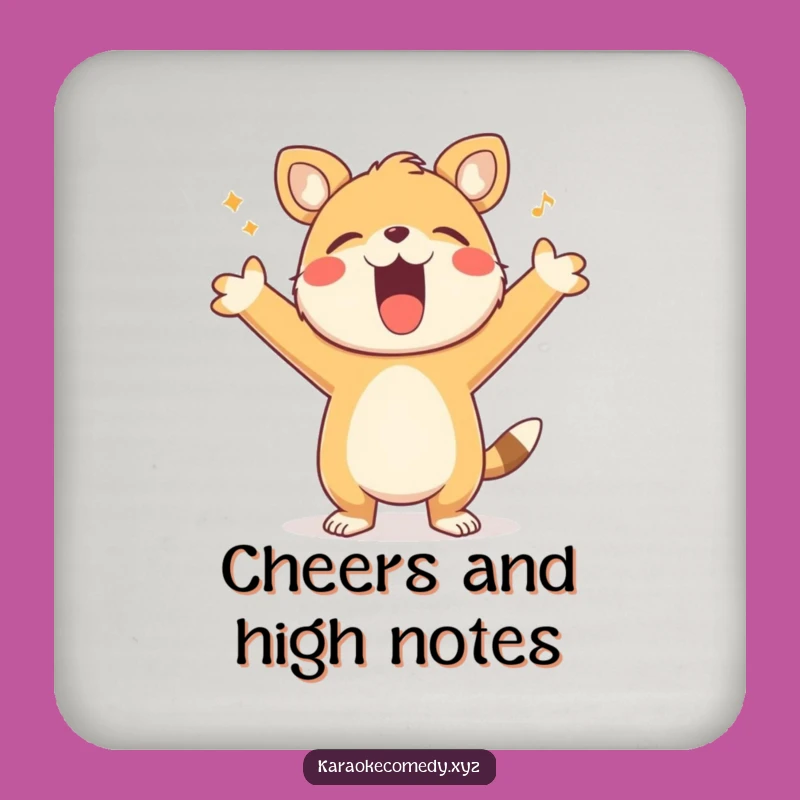 Funny Singing Animal Drink Coaster: Sip to Happy Tunes!