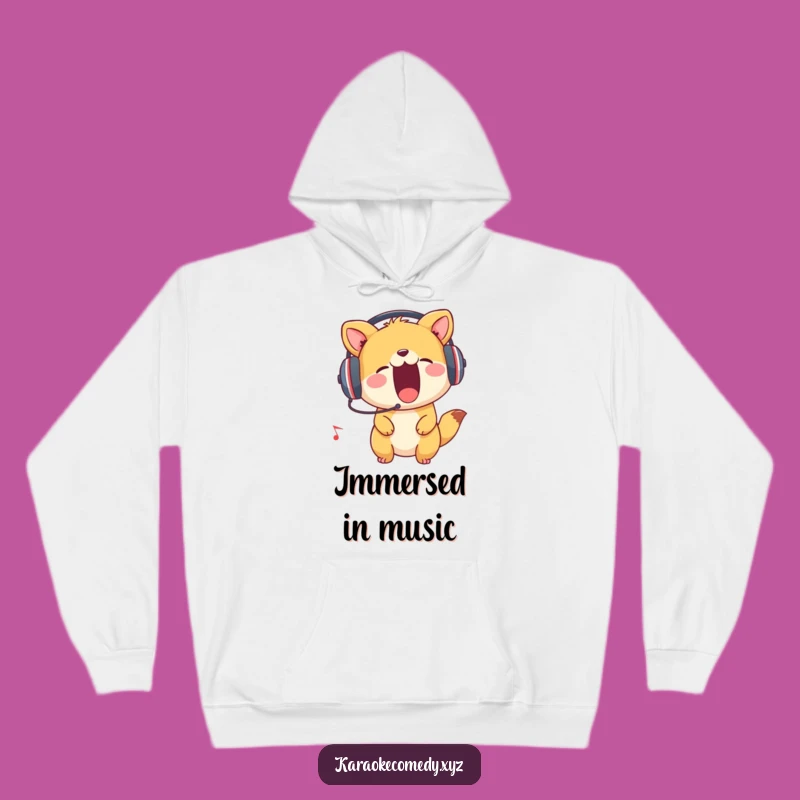 Cozy Funny Music Animal Hoodie: Jam Out in Style!
