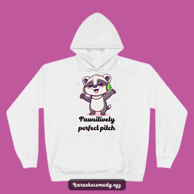 Funny Dancing Badger Hoodie: Cozy Rhythmic Mammal Sweatshirt Gift