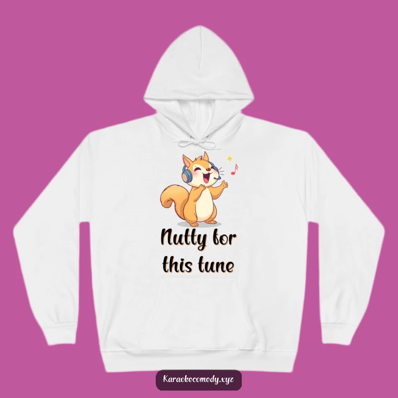 Funny Squirrel High Note Hoodie: Cozy Vocalist Sweatshirt Gift