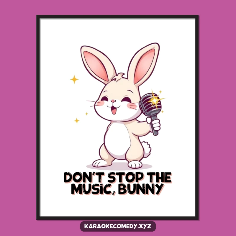 Funny Free Printable Wall Art: Rabbit Diva, Dramatic Downloadable Art for a Glamorous Space