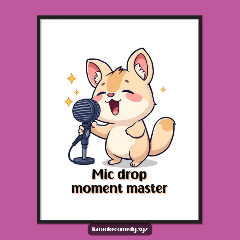 Funny Free Printable Wall Art: Singing Animal - Hilarious Downloadable Decor Gift!