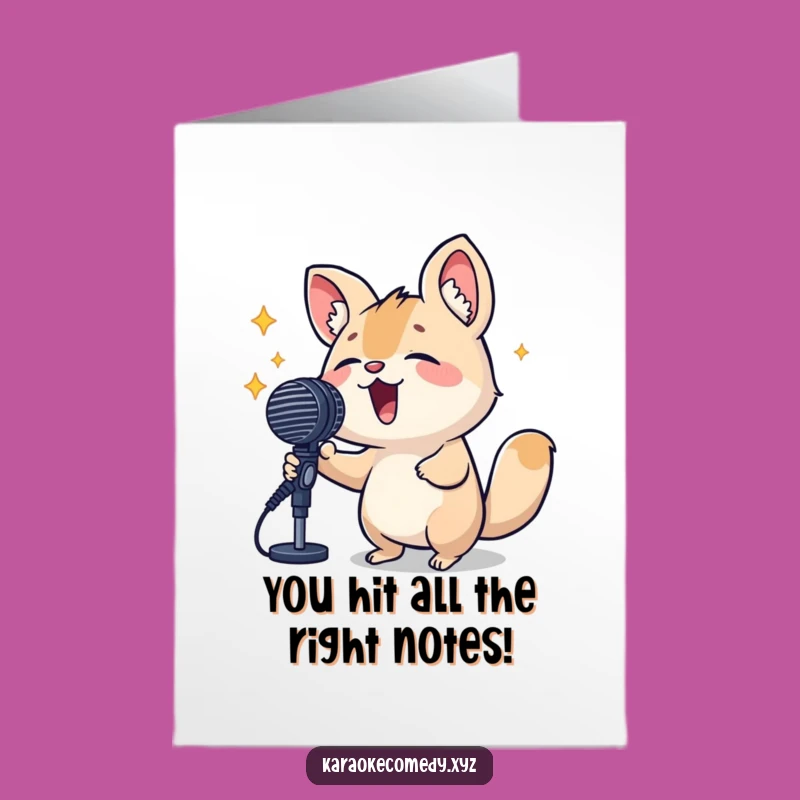Free Printable Congrats Card: Hilarious Singing Animal - Perfect DIY Downloadable Gift!