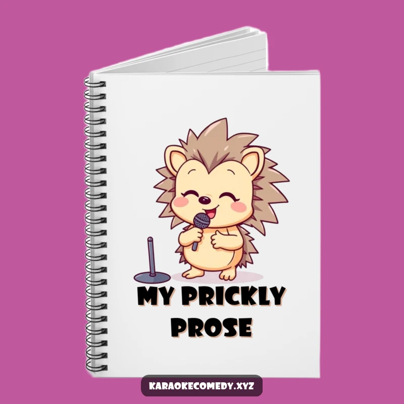 Funny Happy Hedgehog Notebook: Hilarious Songwriter's Journal