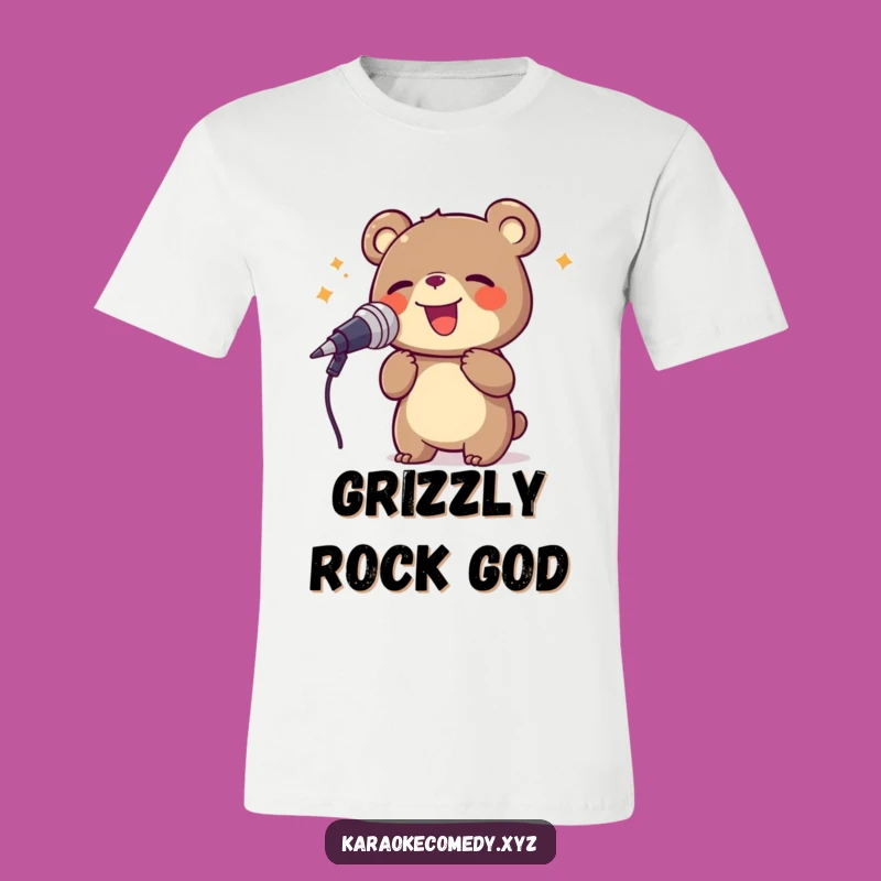 Funny Bear Singing T-Shirt: Roar Your Song with Style