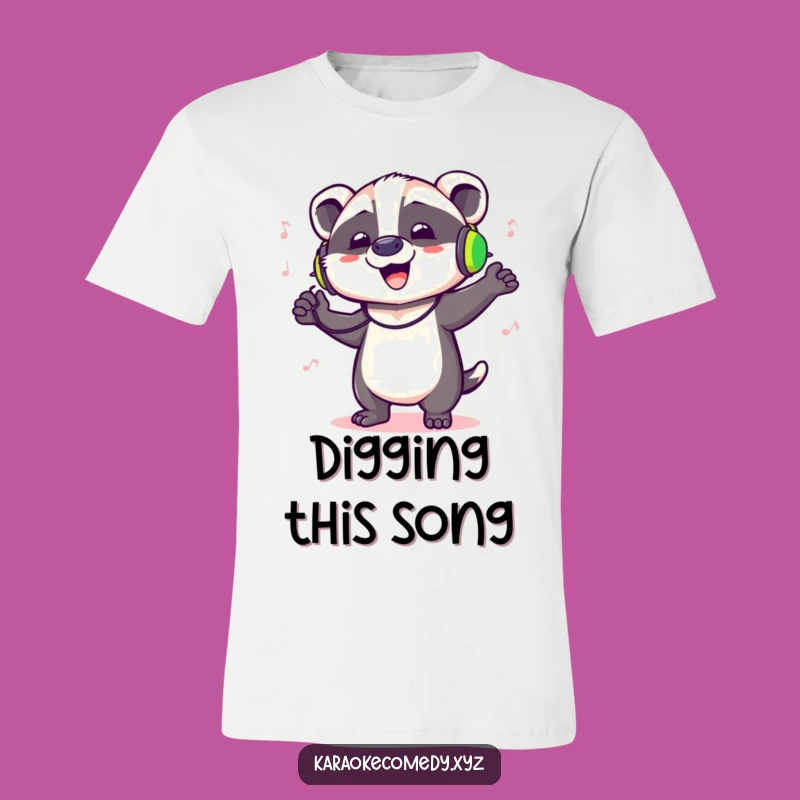 Funny Dancing Badger T-Shirt: Hilarious Rhythmic Mammal Tee